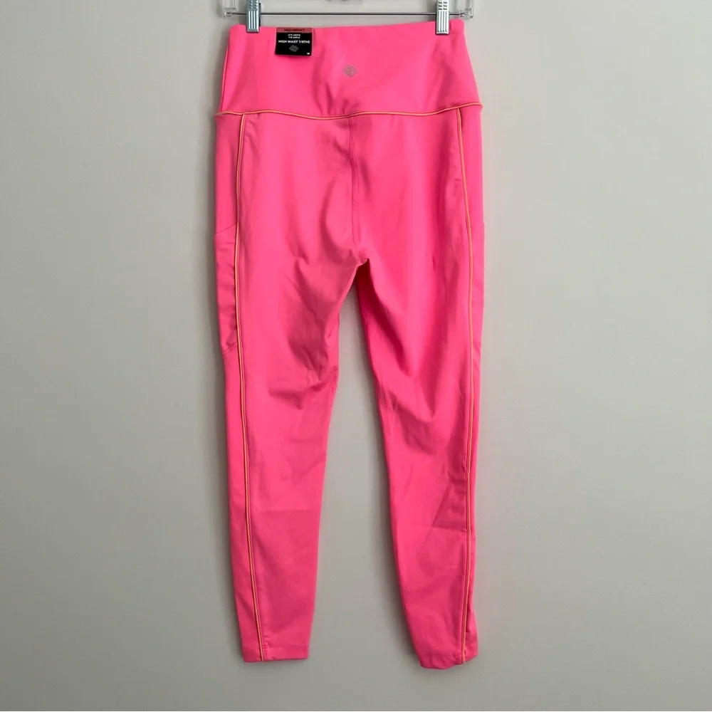 NWT ZELOS High Impact 7/8ths Hot Pink Leggings - Picture 2 of 6